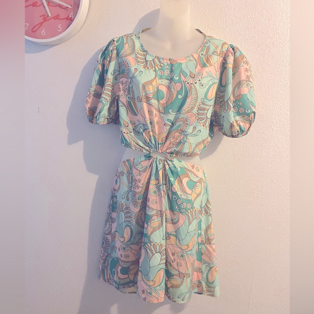 Pastel Colored Summer Dress Size Large Juniors